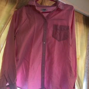 Pink button up